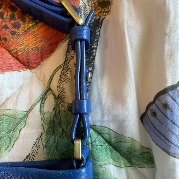 Fossil blue leather shoulder bag - Picture 13 of 16